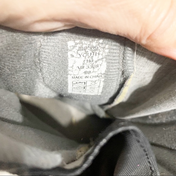 Lands End Kids Nylon Snow Weather Boots Boy Girl Black Gray Size 12M Youth ⬛️⬜️ - Picture 7 of 13